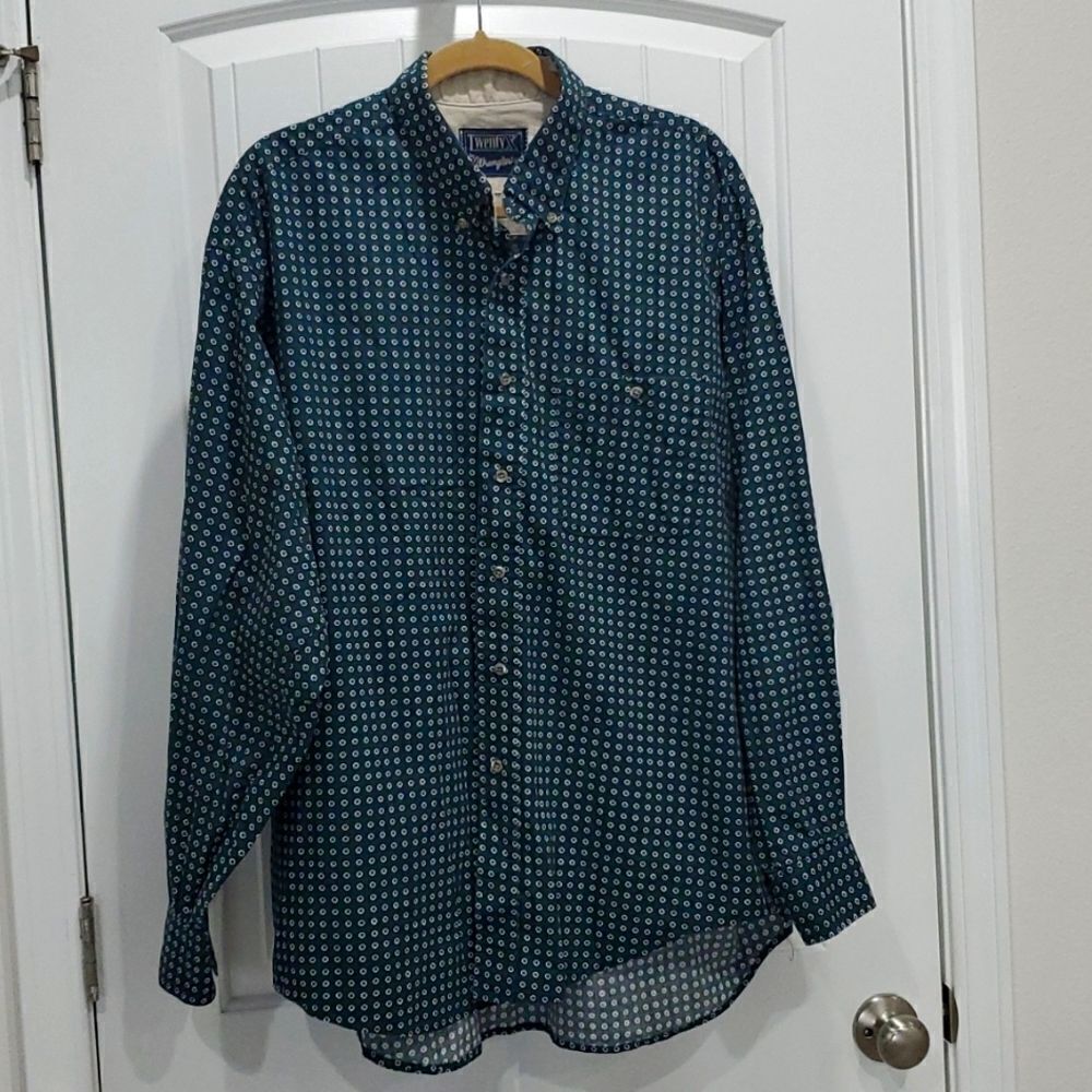 Wrangler 20x Mens  Long Sleeve Western Shirt , Size Xl-17 1/2